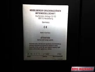 Heidelberg Speedmaster SM 74-2