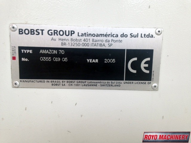 Bobst Amazon 70