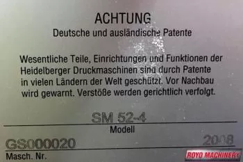 Heidelberg Speedmaster SM 52-4