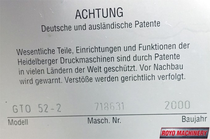 Heidelberg Printmaster PM GTO 52-2