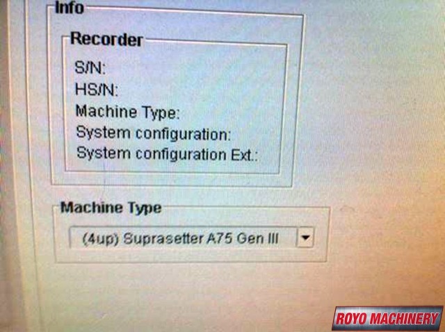 Heidelberg Suprasetter 75
