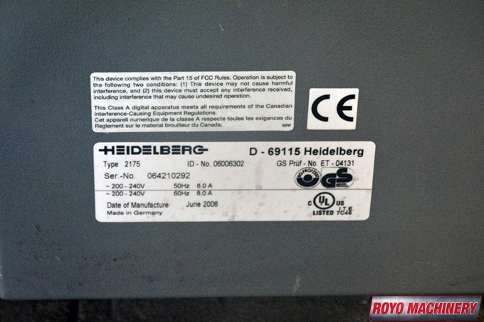 Heidelberg Prosetter 74