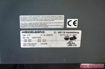 Heidelberg Prosetter 74