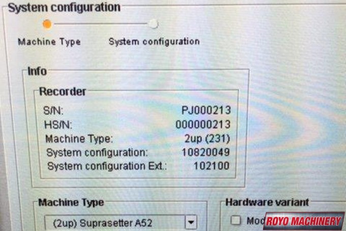 Heidelberg Suprasetter 74