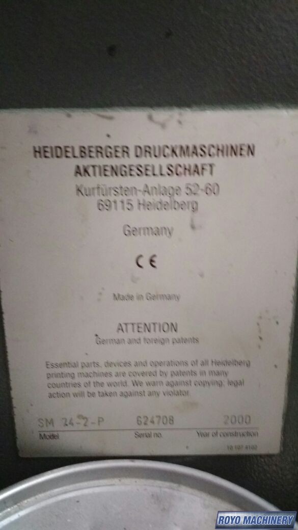 Heidelberg Speedmaster SM 74-2