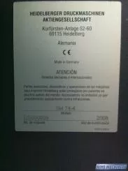 Heidelberg Speedmaster SM 74-4