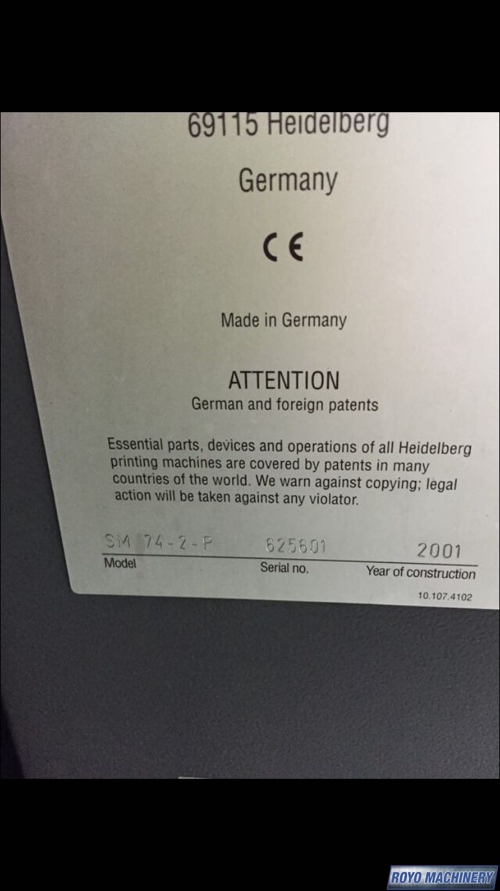Heidelberg Speedmaster SM 74-2