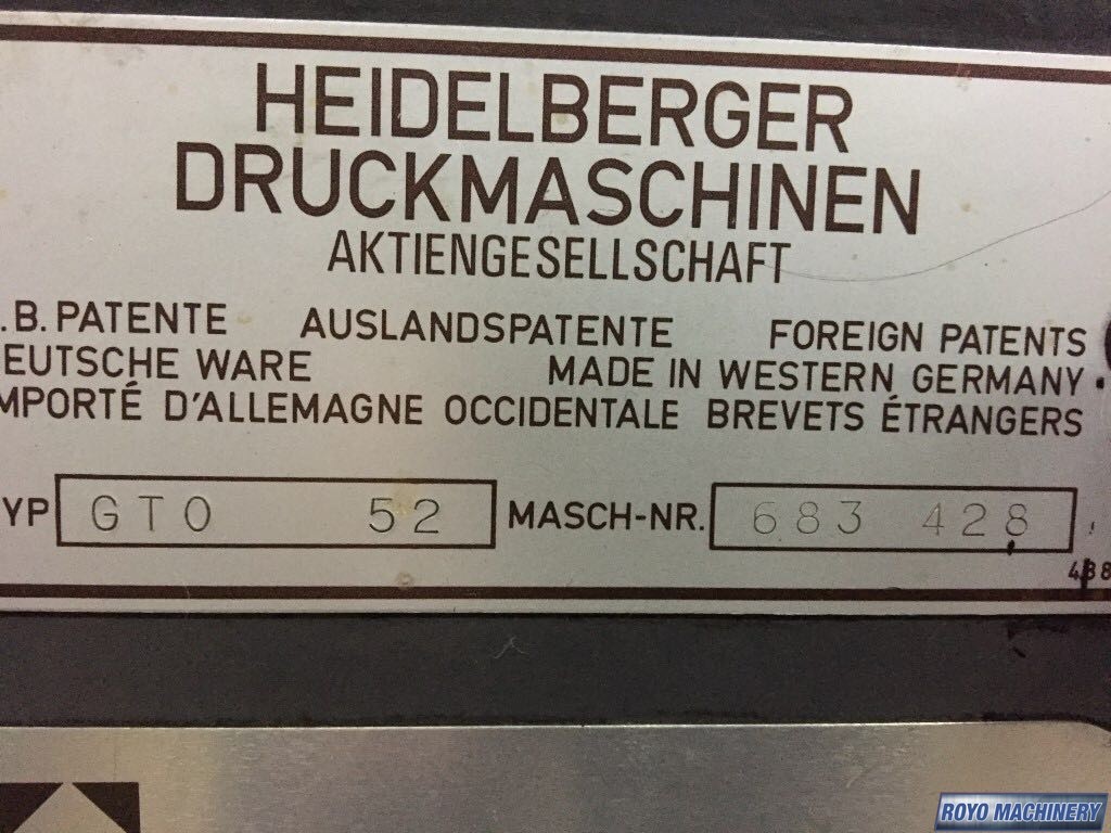 Heidelberg GTO 52