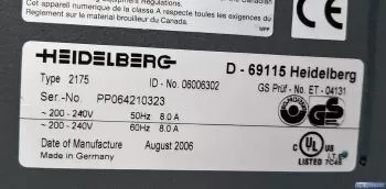 Heidelberg Suprasetter 75