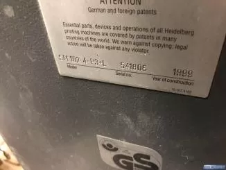 Heidelberg Speedmaster SM 102-4 + L
