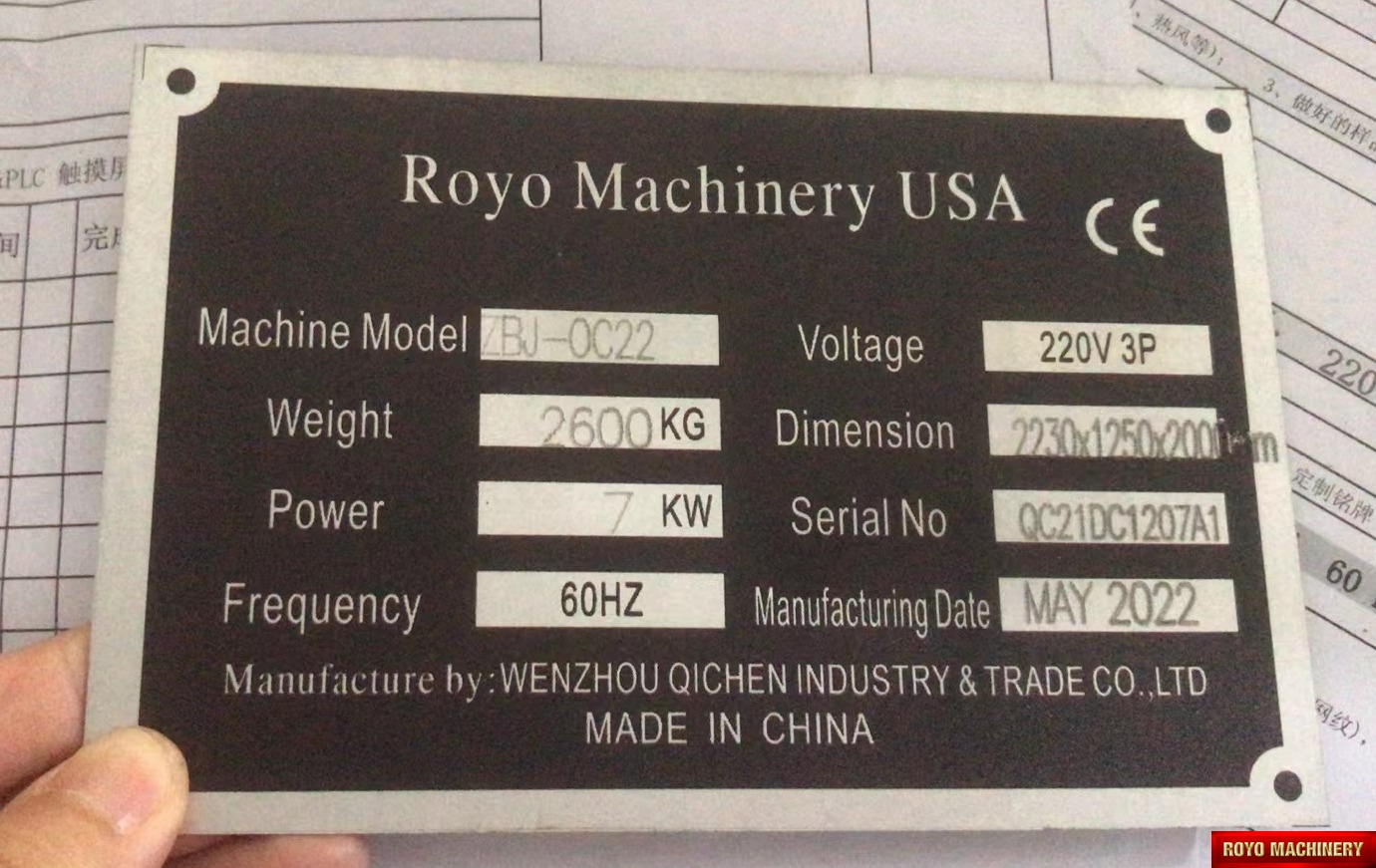 Royo Machinery ROC-22