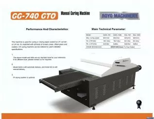 Royo Machinery RUV-GG740