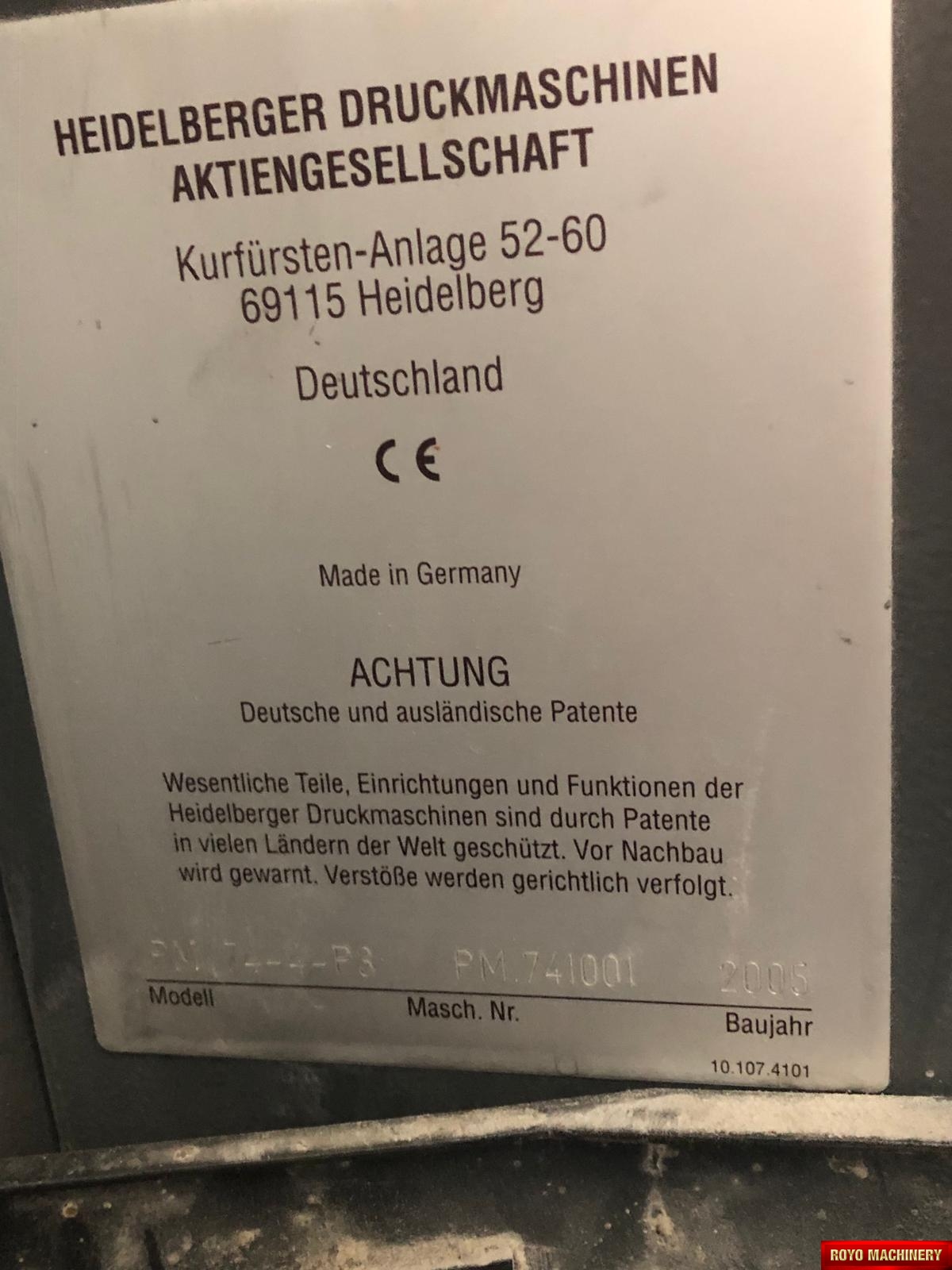 Heidelberg Printmaster PM 74-4