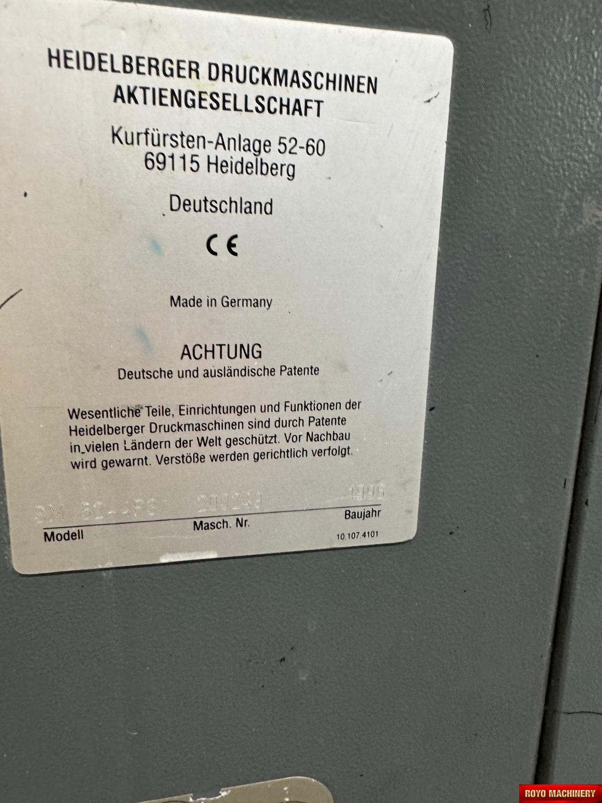 Heidelberg Speedmaster SM 52-4