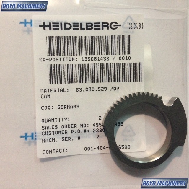 Heidelberg Speedmaster SM 74 - Mechanical Part Part