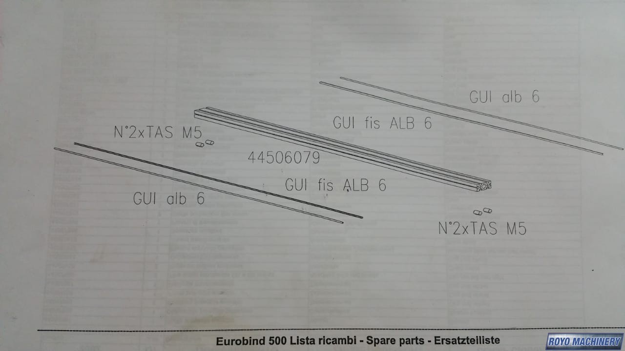 Heidelberg Eurobind 500 HE - Mechanical Part Part