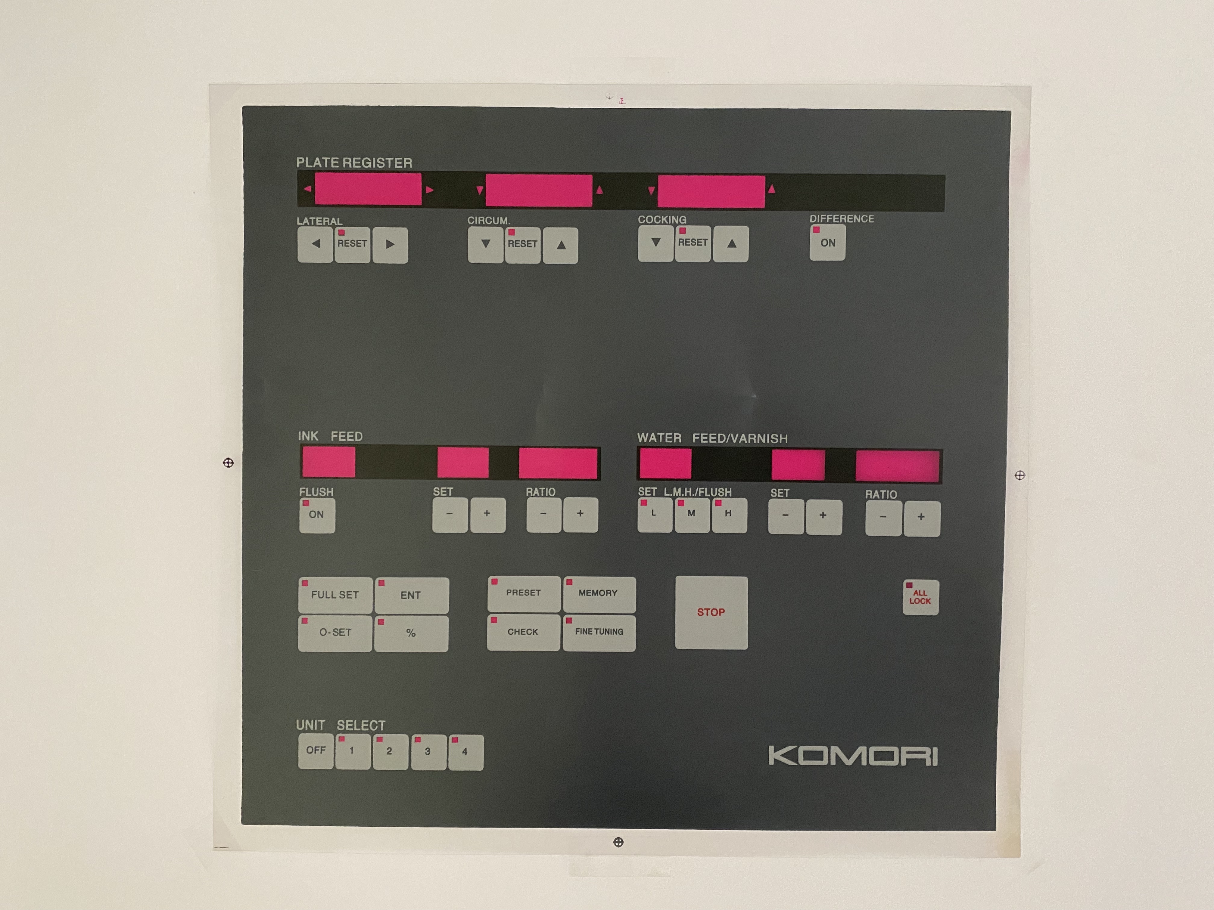 Komori 640 + LX - Decal Part