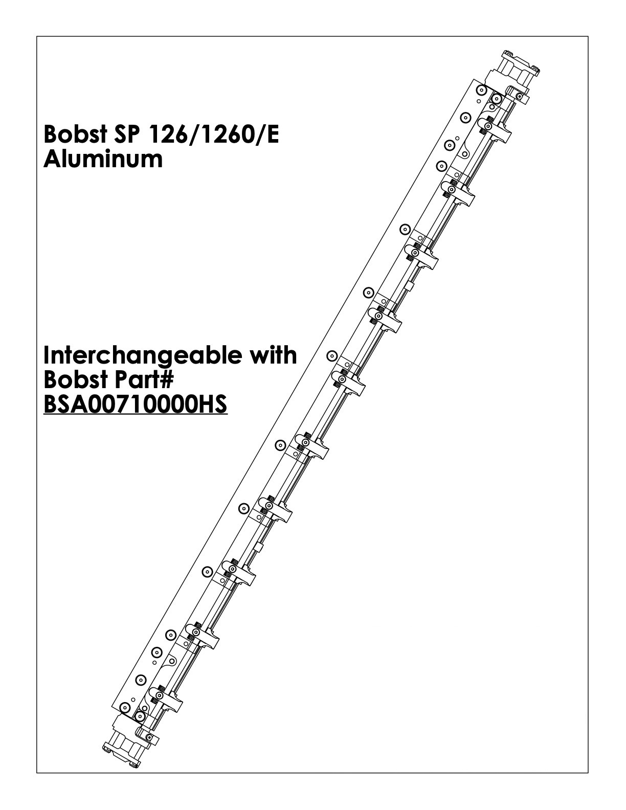 Bobst SP 126 E - Gripper Bar Part