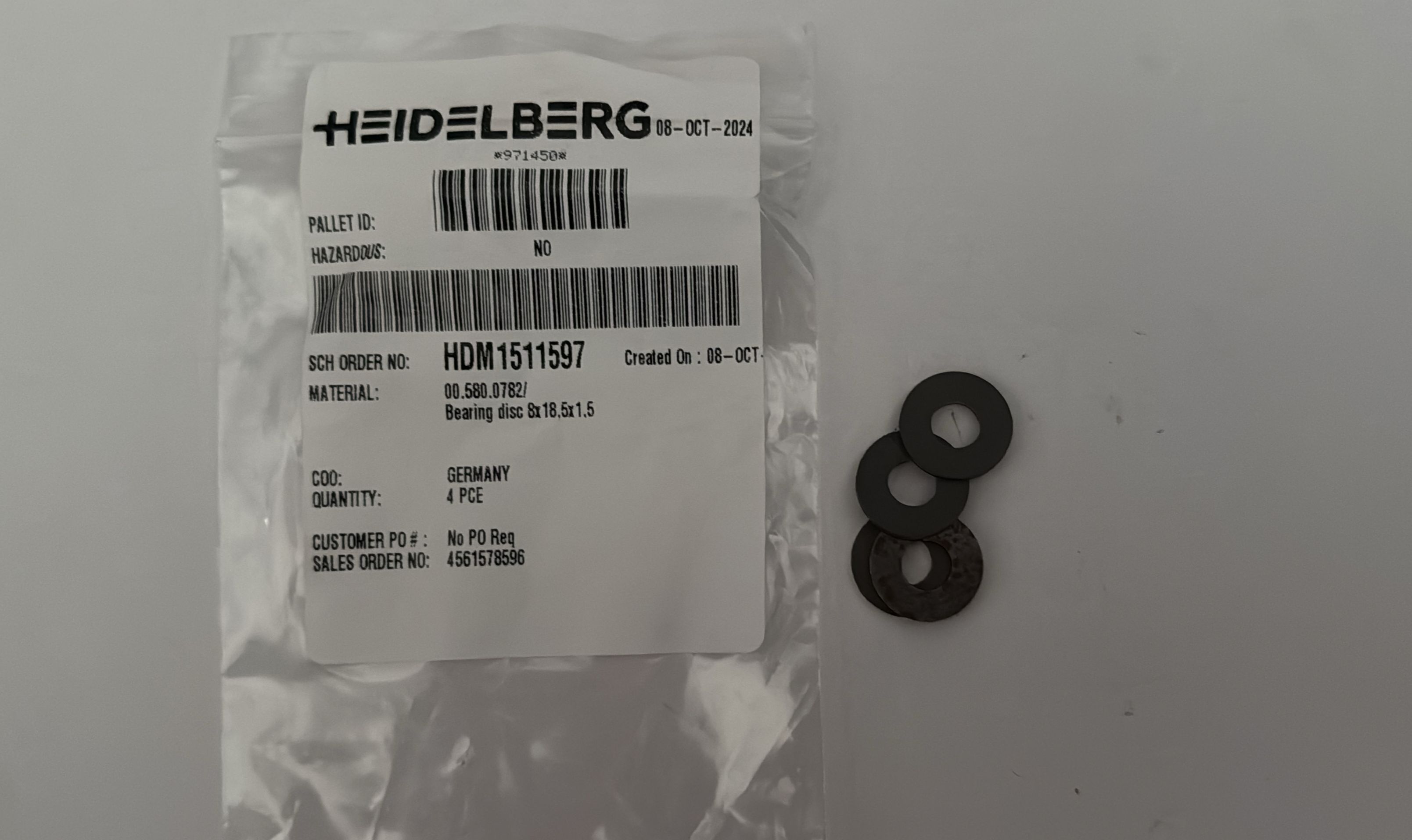 Heidelberg Speedmaster SM 74 - Bearing Part