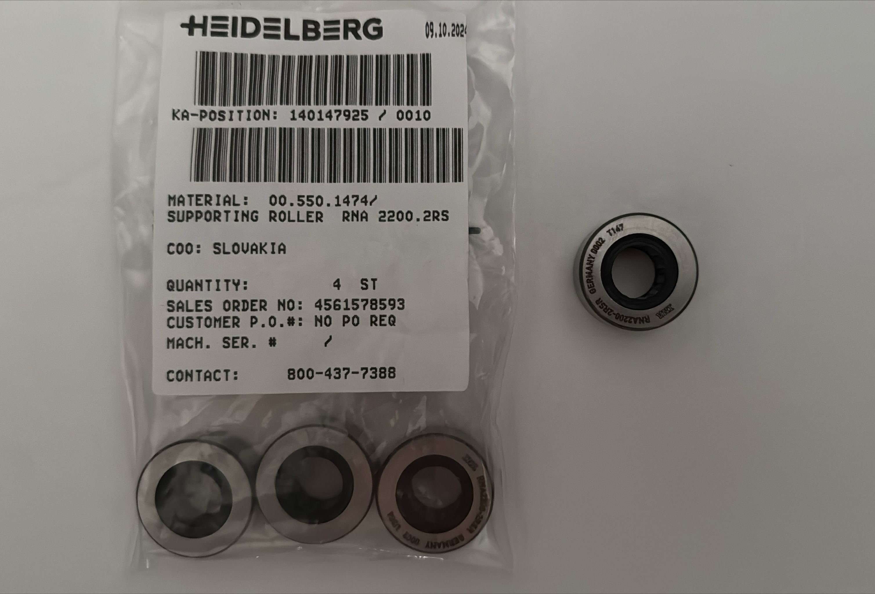 Heidelberg Speedmaster SM 74 - Bearing Part