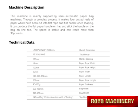 Royo Machinery RCMPS-350A